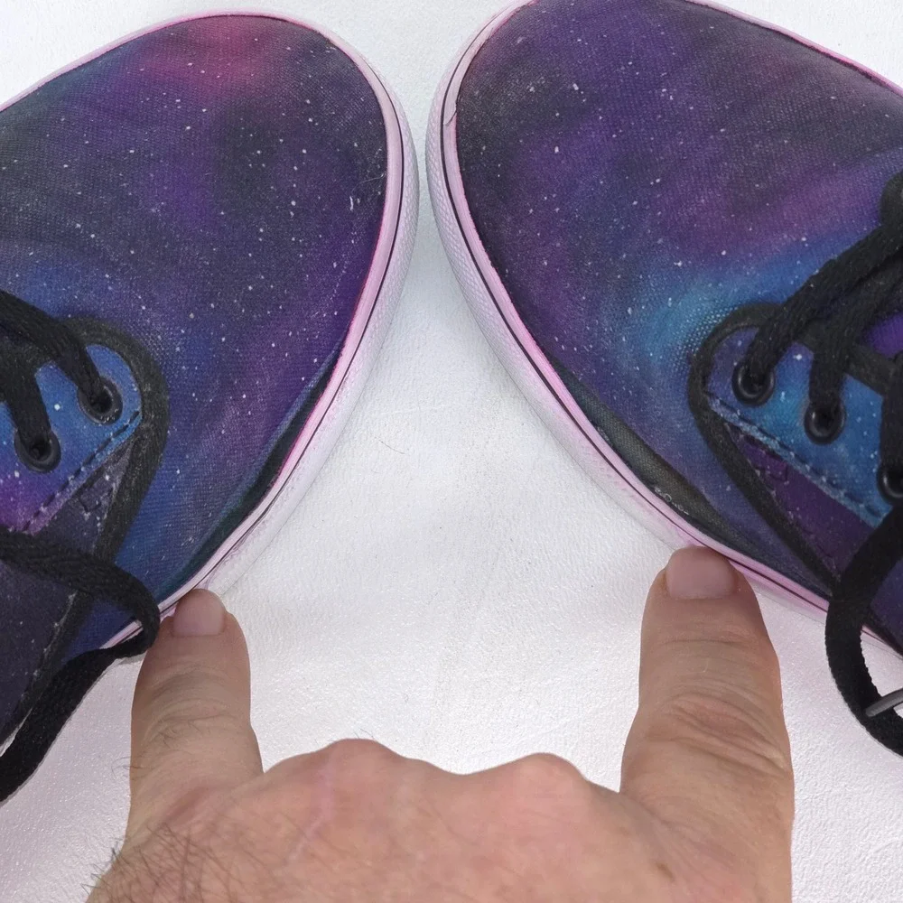 Vans Atwood Galaxy Sneakers Women's 7.5‎ Canvas Skate Shoes Grunge Skater TB4R - Picture 8 of 13